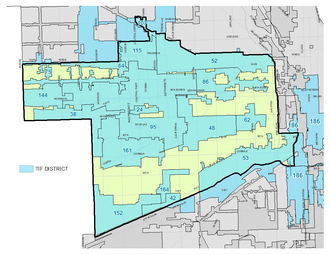West Side TIF District Map